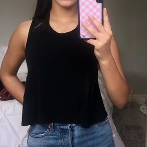 black with leather detail going out top